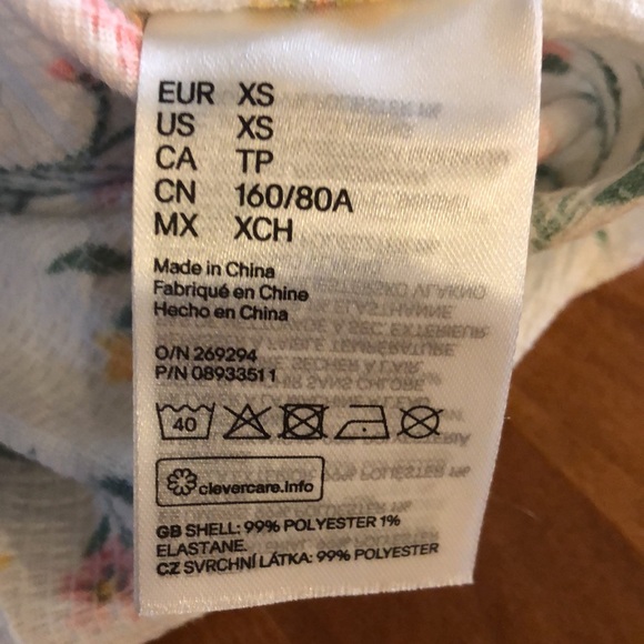 H&M Dress EUC Size XS Cottagecore - Picture 7 of 7